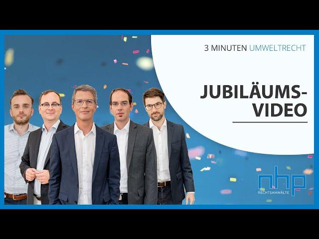 Jubiläumsvideo: 50x „3 Minuten Umweltrecht“