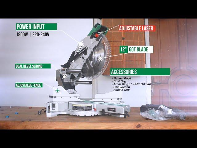 REXON SM3057R Dual Sliding Compound Mitre Saw