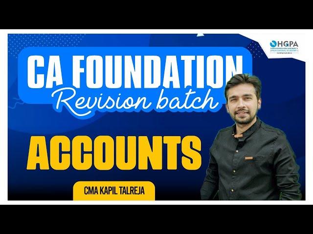 FOUNDATION ACCOUNTS REVISION - RECTIFICATION OF ERRORS - LEC 3 | KAPIL TALREJA | HGPA CLASSES