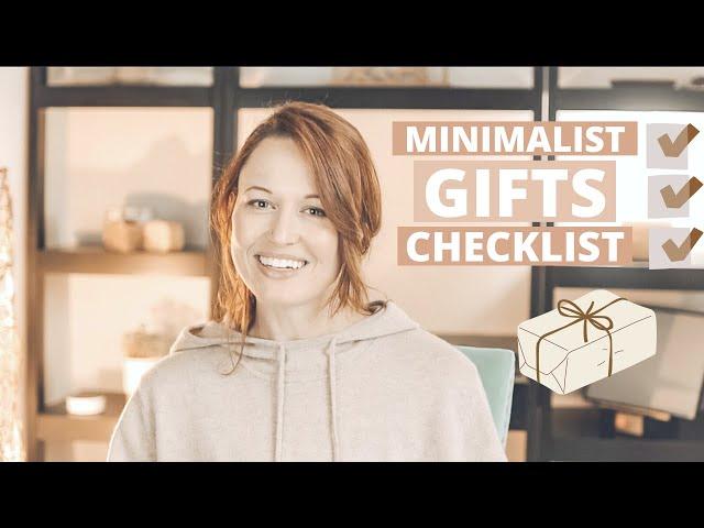 Minimalist GIFTS Checklist | Minimalist Gifts I Would Love!