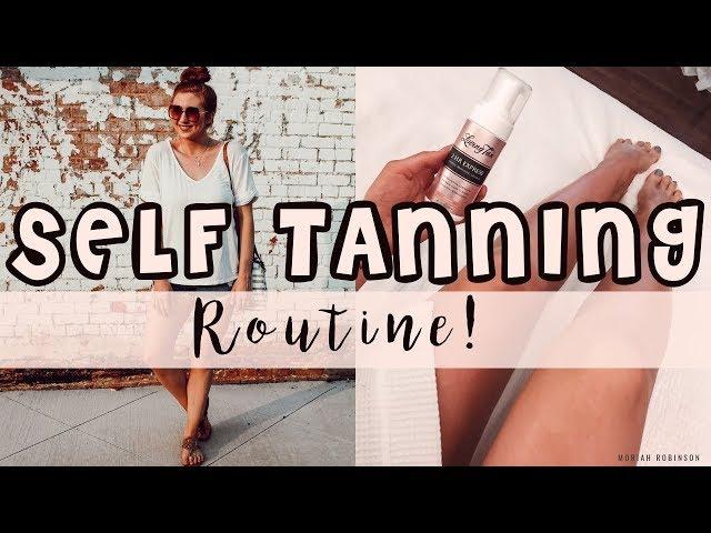 MY SELF TANNING ROUTINE | Moriah Robinson