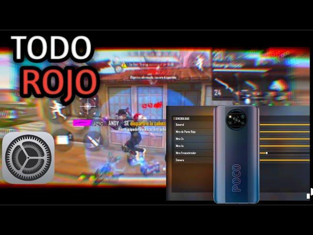 CONFIGURACIÓN PARA EL POCO X3 PRO FREE FIRE 2021 ️ ANDY JCRM// CLASIFICATORIA 