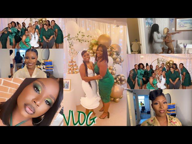 VLOG | LIFE OF A MUA, SHANICE BRIDAL SHOWER & LONDON BDAY | QUEEN JA’VON