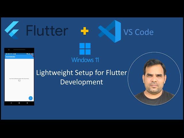 Install Flutter on Windows using VS Code | Lightweight Setup for Flutter Development | Kundan Kumar