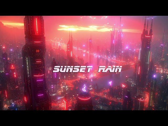 Sunset Rain  *  Immersive Cyberpunk Soundscape  for Deep Relaxation