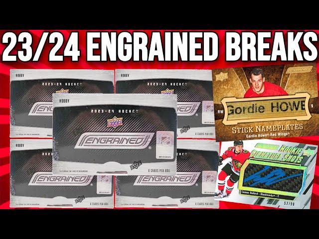 2023-24 Upper Deck Engrained Hockey CASE BREAKS !! 