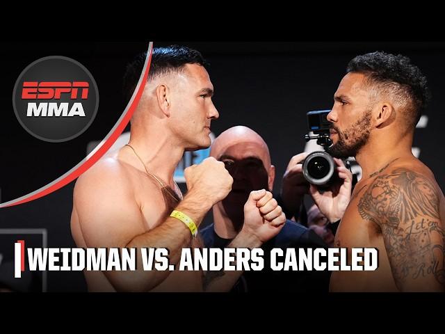 Chris Weidman vs. Eryk Anders called off due to medical issue for Anders | UFC 309