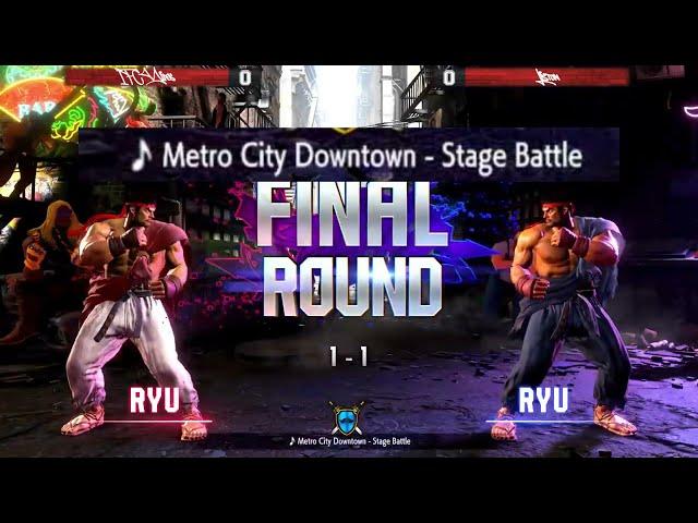 Street Fighter 6 - Metro City Downtown - Stage Battle (Round 3 Part)