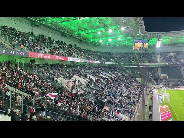 Vor dem Spiel im Borussia Park Mönchengladbach 4.November 2022 im VfB Gästeblock BMG-VfB 1/8