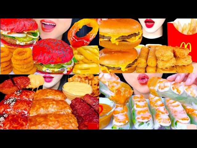 FastFood Mukbang Compilation | Junk food Eating asmr 