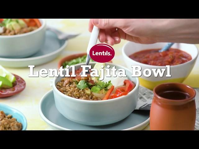 Lentil Fajita Bowl