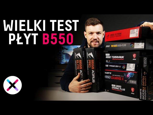 PRZEGLĄD PŁYT AMD B550!  | Testujemy popularne modele płyt od Gigabyte, MSI, ASUS i AsRock