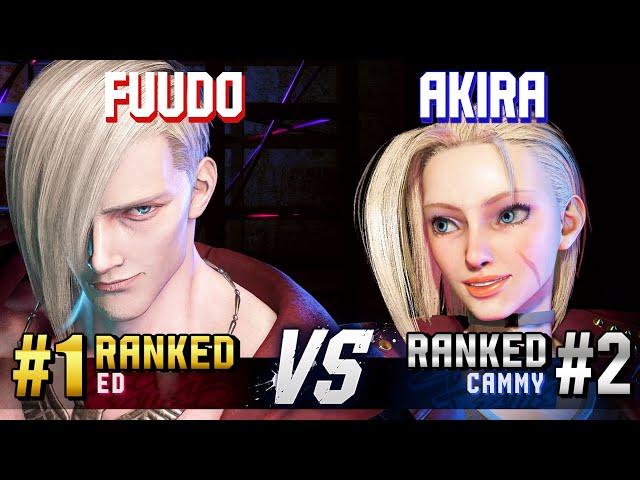 SF6 ▰ FUUDO (#1 Ranked Ed) vs AKIRA (#2 Ranked Cammy) ▰ High Level Gameplay