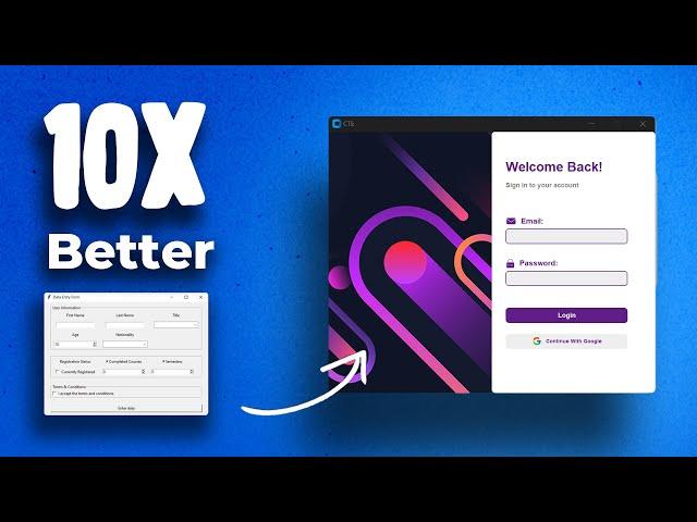 Make Tkinter Look 10x Better in 5 Minutes (CustomTkinter)