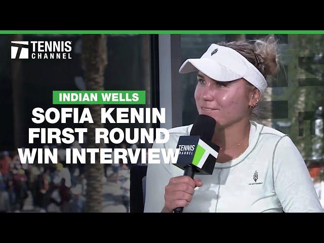 Sofia Kenin Celebrating Win with Caramel Cappucino | 2025 Indian Wells