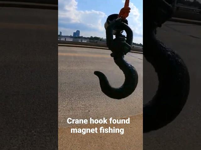 massive crane hook #found #magnetfishing #magnetfishingbestfinds #treasure #tools @ferrousfishing