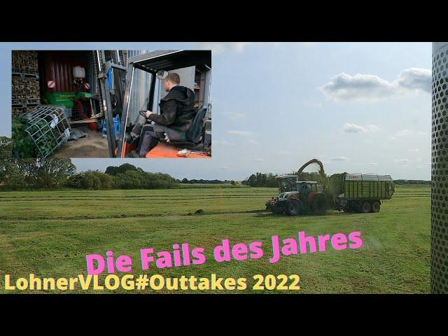 LohnerVLOG#Outtakes Best Fails of the Year 2022 Schnacki/Claas/Fendt/Linde