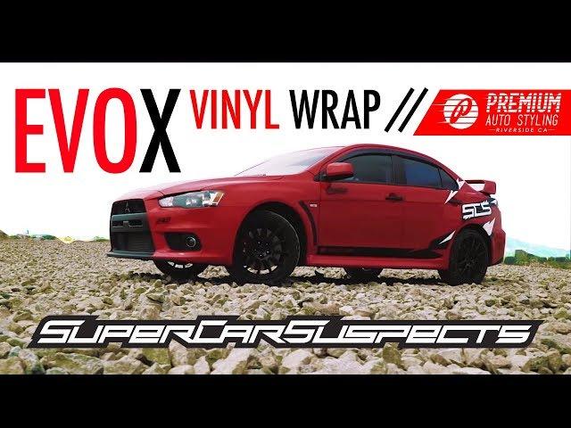 THE SUPERCAR SUSPECTS EVO X! (VINYL WRAP REVEAL)