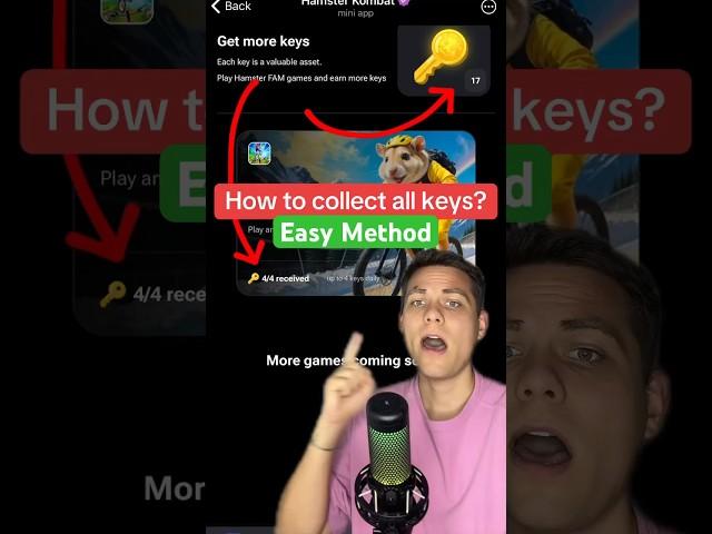 How to collect all keys in Hamster Kombat Playground (easy method) #hamsterkombat