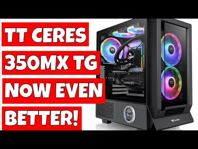 Brilliantly Colourful Thermaltake Ceres 350 MX TG ARGB Mid Tower Gaming Case