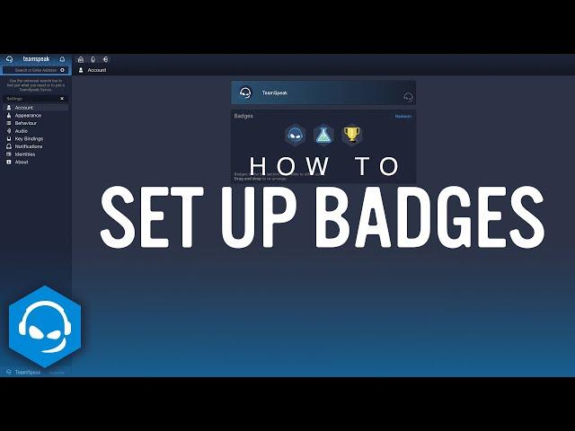 How to Set up Badges on TeamSpeak