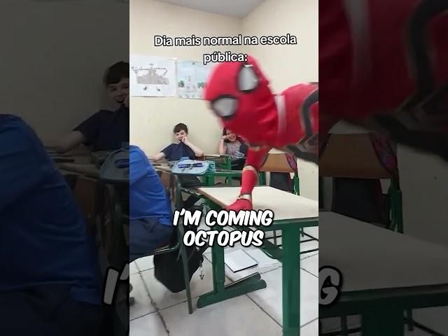 He Dressed up as SpiderMan because...