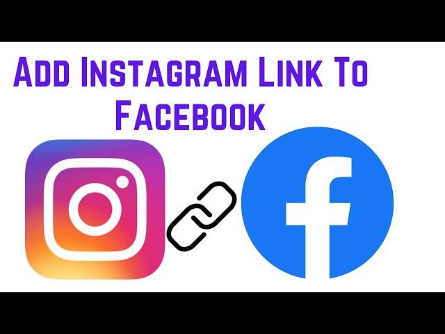 How To Add Instagram Link To Facebook