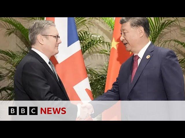 UK Prime Minister Keir Starmer meets China President Xi Jinping at G20 summit | BBC News