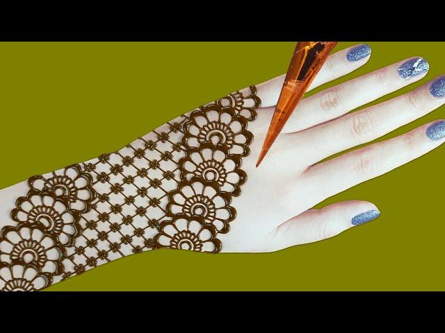 Arabic bridal mehndi designs for back hands - latest easy mehndi design 2020