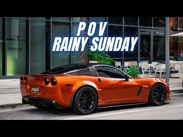 RAINY DAY, RAW POWER: Corvette C6 Z06 in Action !