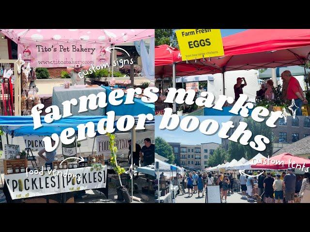 Farmers Market Vendor Booth Inspiration | Ideas for Vendors