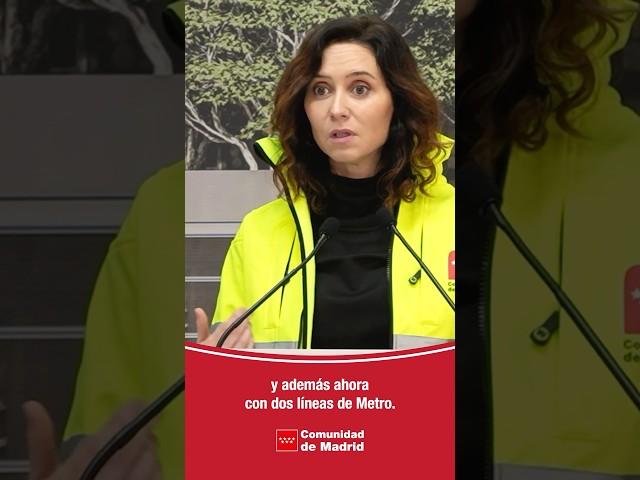 Díaz Ayuso presenta el nuevo modelo de excavación de la Línea 11 de Metro.