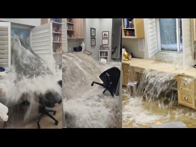 Storm Floods Homeowner's Basement in 2 Feet of Water