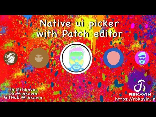 Native UI Picker Patch || Spark AR || Facebook Filter || Instargam Filter || Rbkavin (old method)