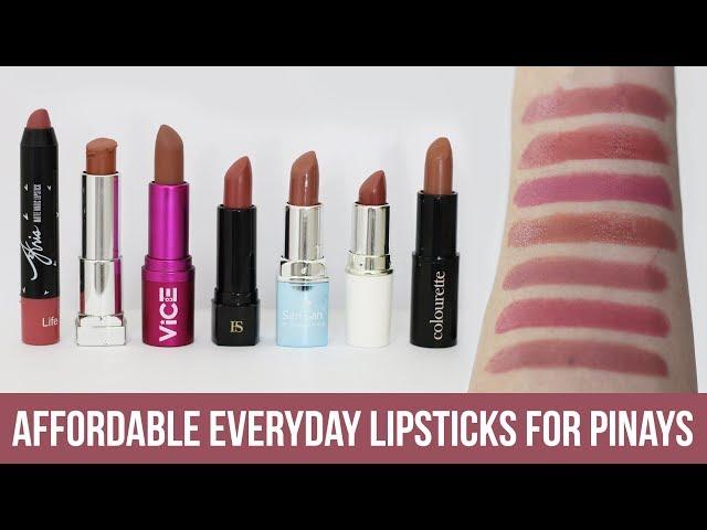 MY FAVORITE AFFORDABLE EVERYDAY LIPSTICKS | PINAY SKIN / PHILIPPINES | Kenny Manalad