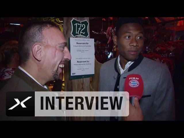 David Alaba: Alkohol? "Franck Ribery lässt mich nicht!" | FC Bayern München auf dem Oktoberfest