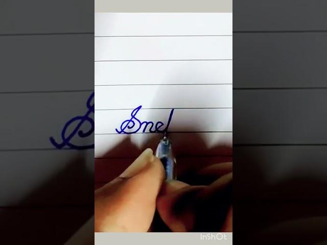 Writing name #Sneha in good handwriting #cursivewriting #youtube