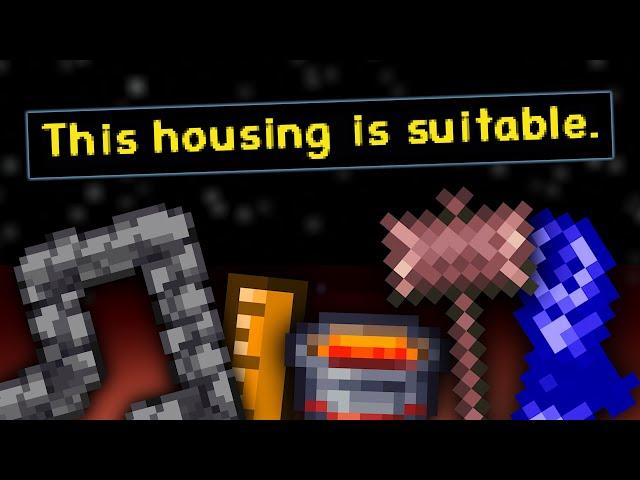 Having some fun with Terraria's housing guidelines (unlivable)