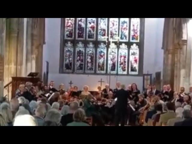 Rehearsal and performance of Zadok the priest at The Suffolk Villages Festival.