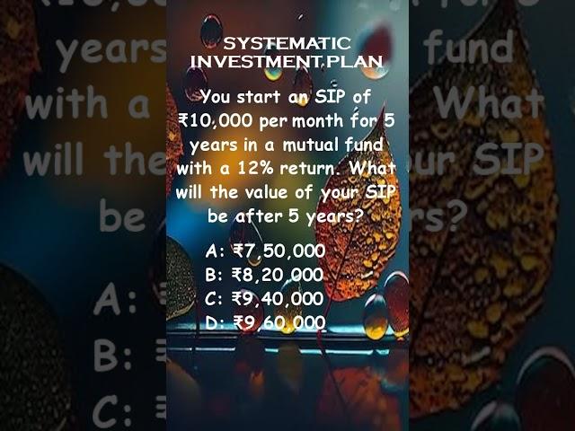 SIP Financial Brain Teaser | Solve This Investment Puzzle!