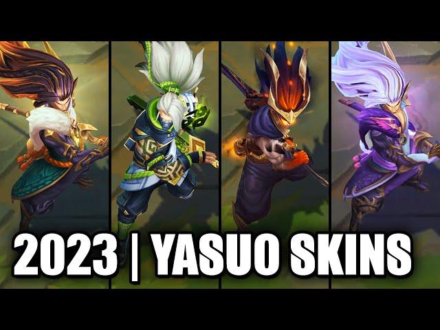 ALL YASUO SKINS SPOTLIGHT 2023 | League of Legends