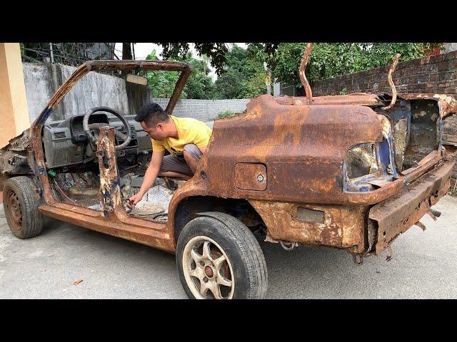 Restoration BMW convertible car | Restoring Old car up BMW Roadster #BMWVR 1