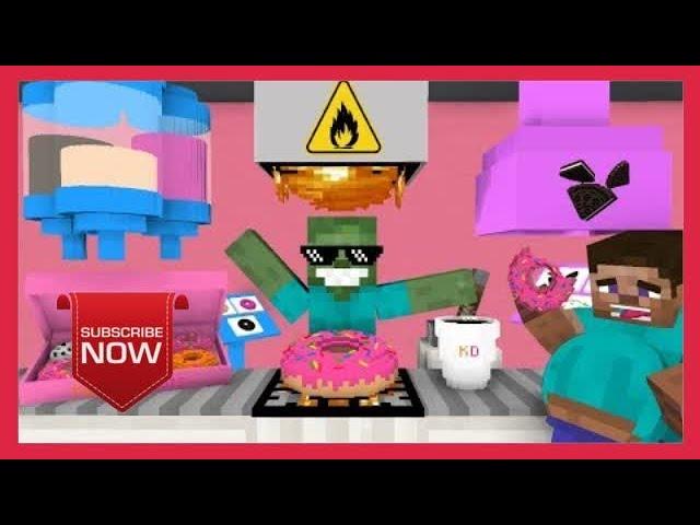 Monster School: WORK AT DONUT PLACE! - Minecraft Animation