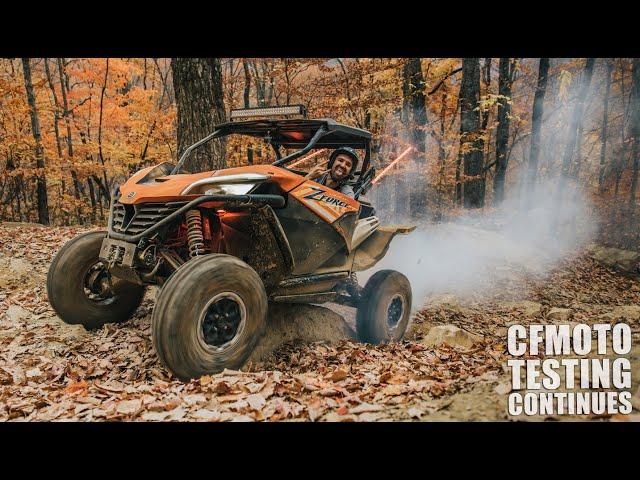 I took the CFMOTO to Windrock in TN! Z-Force 950 & Segway Villain 1000 - Side by Sides Trail Riding