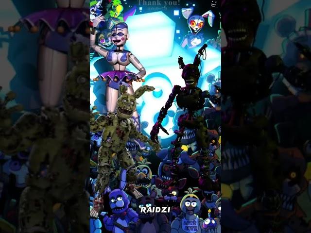 Ballora and Springtrap vs FNaF #shorts