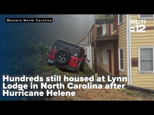 Hundreds still housed at Lynn Lodge in North Carolina after Hurricane Helene