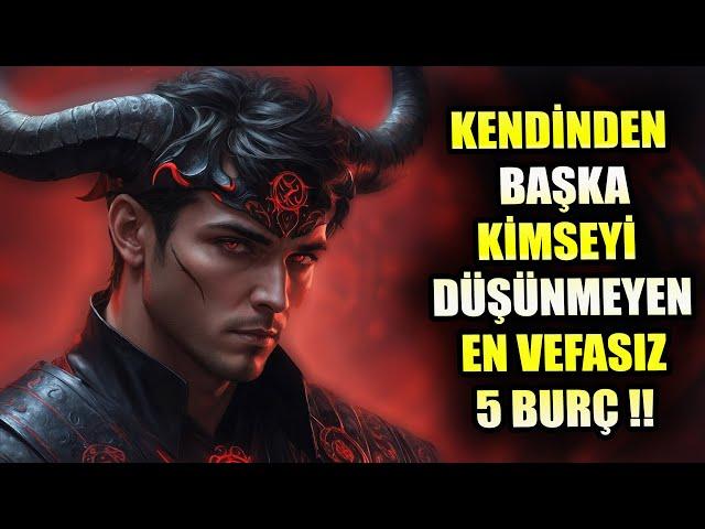 KENDİNDEN BAŞKA KİMSEYİ DÜŞÜNMEYEN EN VEFASIZ 5 BURÇ !!