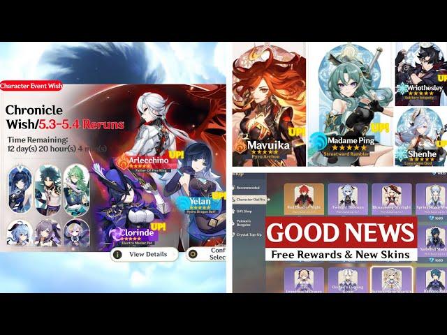 NEW UPDATE!! Chronicle Wish, 5.3 to 5.4 Banner ROADMAP! Speculation- Genshin Impact