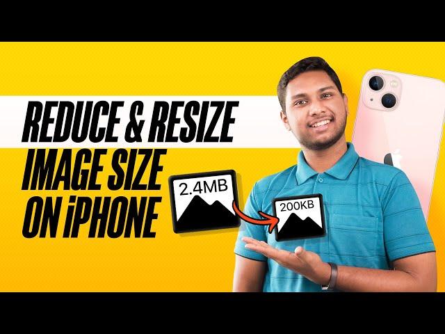 How to Reduce a Photo File Size on iPhone (Hindi)