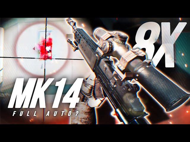 ”MK14” + “8X FULL AUTO” with GYROSCOPE - PUBG MOBILE  | SOLO vs SQUADS